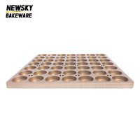 Golden Modules 49 Runde Form Mini 90-Steamed Schwammkuchenform Importierte Antihaft-Rundform Aluminium Brot- & Kastenkuchenformen