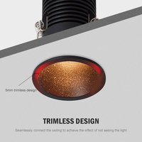 DGLUX 2023 nouveau Design Mini Spot LED rond en aluminium noir et blanc pour maison hôtel 3w 5w