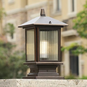 โคมไฟแก้วทรงเสาอลูมิเนียมหล่อ IP65ไฟสปอตไลต์ภูมิทัศน์ LED กันน้ำพร้อมเซ็นเซอร์แสงและหรี่แสงได้ - Product Image 3