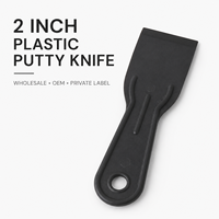 Couteau à mastic flexible en plastique de 2 pouces avec manche intégré, qualité professionnelle pour la réparation de petites surfaces murales et les travaux de cloisons sèches - Vente en gros