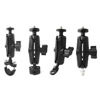 Accessoires de support de téléphone portable Joints à rotule pour caméra de moto Pince à tube Base fixe Montage sur bélier Adaptateur à rotule 1''