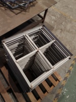 Cadre en acier inoxydable soudé, pièces de cadre industriel personnalisées, revêtement en poudre, service OEM, usine certifiée internationalement