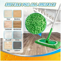 Repuesto de Mopa KJ013 Compatible, Lavable y Reutilizable, Accesorio para Mopa Plana, Almohadilla para Mopa Lazy, Limpieza del Hogar, China