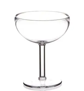 Fabrik Direkt verkauf Acryl Martini Tasse Kunststoff Champagner Wein Tasse große Kapazität Rotwein glas 450ml