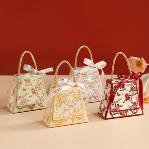 Hộp quà cưới, hộp giấy đựng kẹo in hoa, túi quà sôcôla dành tặng khách mời, tiệc chào đón em bé, Giáng sinh - Product Image 2