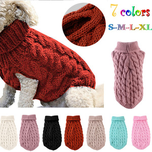 Suéter de punto trenzado para perros, fácil de usar, cuello alto, ropa para <span class=keywords><strong>cachorros</strong></span>, venta al por mayor 2026 - Product Image 3