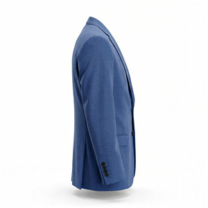 Traje de Negocios para Hombre, Corte Slim, Transpirable, Resistente al Viento, Antiarrugas, de Poliéster, Viscosa y Elastano - Product Image 4