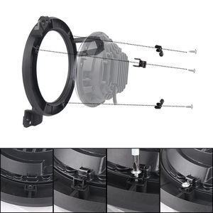 Support de montage de phare rond Skyearth de 9 pouces, noir, pour Jeep Wrangler JL 2018+, accessoire de support JL de qualité supérieure - Product Image 1