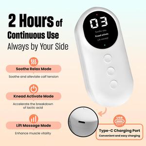 Heated <b>Vibration</b> Leg and Foot Massager Wireless Portable Leg Compression Massager Travel Foot and Calf Massager for Circulation - Product Image 4