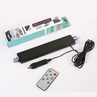 Fabricante programable 12V Mini LED ventana publicidad coche pantalla Control remoto desplazamiento mensaje pantalla LED