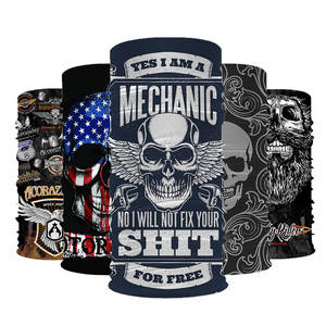 מותאם אישית מודפס חלק כובעי דיג 100% פוליאסטר ראש לעטוף בנדנה <span class=keywords><strong>Durag</strong></span> Biker צעיף גרב בנדנה מסין - Product Image 2