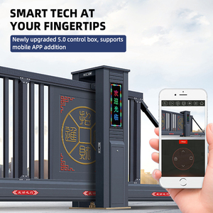 Kim Loại Thiết Kế Hiện Đại Nhiệm Vụ Nặng Nề Điện Trượt Nhôm Cổng Công Nghiệp Lối Vào Cantilever Cổng Tự Động Hệ Thống Cổng - Product Image 3