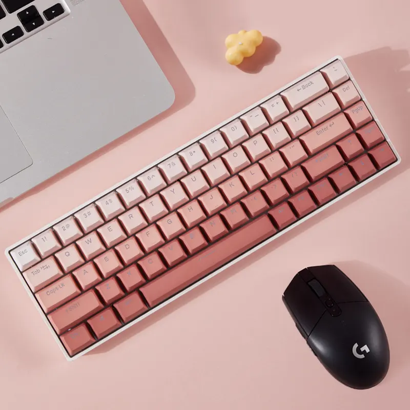 Keyboard Mekanik Langsung dari Pabrik 81 Tombol Keyboard dan Mouse Game Kantor Keyboard 60% Gaming Laptop Combo Nirkabel