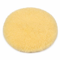 Tampon de polissage en laine premium, bonnet de polissage doux et dense avec cordon de serrage pour le detailing automobile, le polissage du métal et de la pierre