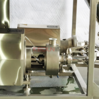 Mélangeur de liquide et de poudre personnalisable OEM avec trémie pour le lait et la vitamine Carbomer Machine de catégorie de pompe de traitement