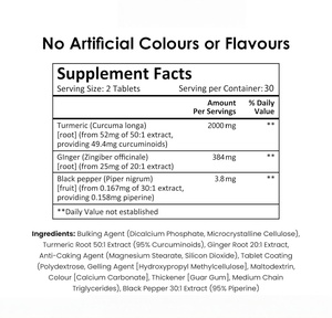 OEM ODM Herbal Supplement <strong>Turmeric</strong> <strong>Curcumin</strong> <strong>Tablets</strong> with Black Pepper for Joint Health Gluten-Free - Product Image 5