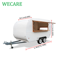 Wecare – caravane alimentaire, chariot de crème glacée mobile, camion alimentaire mobile, remorque alimentaire mobile, magasin de bijoux