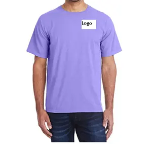 Wholesale Garment Dyed Short Sleeve Tee for men No shrink comt a dependable fit wash after hot selling casual tee