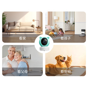 DANMINI เครื่องเฝ้าดูเด็ก หน้าจอ IPS ขนาด 5 นิ้ว 1080P แอพทูย่าการมองเห็นได้ในเวลากลางคืนแบบรีโมทกล้องรักษาความปลอดภัยภายในบ้าน - Product Image 4