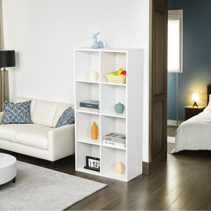 8-Cube Modern Freestanding <strong>Wood</strong> Bookcase Bookshelf Storage <strong>Shelf</strong> - Product Image 2