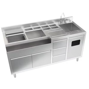 Diseños personalizados de barra de agua y Mostrador de té de burbujas, estación de barra de café móvil portátil con iluminación LED para uso comercial - Product Image 1