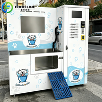 Station de nettoyage pour animaux de compagnie, machine de toilettage et de bain partagée pour la communauté, avec système d'utilisation sécurisé pour les utilisateurs