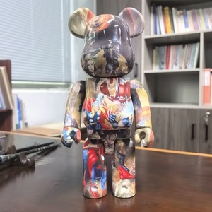 Figura Coleccionable Bearbrick 400% 28C de Resina con Diseño de Superhéroes de <span class=keywords><strong>Marvel</strong></span>, Decoración para el Hogar, Oficina o Sala de Juegos, Oso Violento - Product Image 1