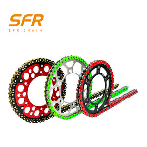 SFR nouvel état en acier de haute qualité moto chaîne pignon ensemble Transmission pour <span class=keywords><strong>Freeride</strong></span> E-XC Stark VARG électrique Dirt Bike - Product Image 4