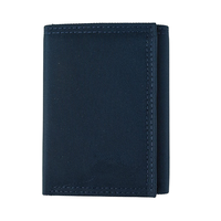Dompet Pria Kanvas Motif Benang Pendek dengan Resleting, Logo Custom, untuk Promosi