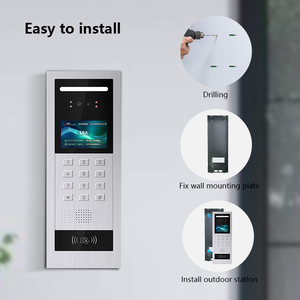 Equipo de Seguridad con Desbloqueo Remoto Inalámbrico 4G y Modo No Molestar, <span class=keywords><strong>Intercomunicador</strong></span> de <span class=keywords><strong>Oficina</strong></span> IP65 de 10 Pulgadas para Parques Industriales - Product Image 5
