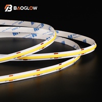 Tira de Luces LED COB de 24 V y 12 W, 8 mm de Alta Densidad, Cortable cada 312 mm, Blanca, para TV, 5 m, con Adhesivo, IP20, Gran Venta 2025