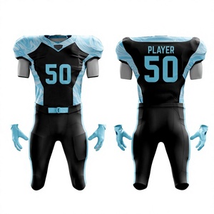 Uniformes de Fútbol Americano para Hombre al por Mayor, Conjuntos con Logotipo Personalizado, Nueva Llegada, Sublimación de Primera Calidad, 100% Poliéster, Ropa Deportiva de Secado Rápido - Product Image 1
