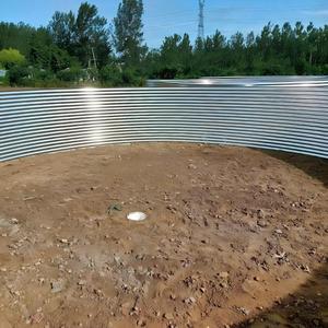 Bassin à poissons rond en PVC à structure flexible, nouveau réservoir d'élevage en tôle galvanisée, mobile, marque YUNMA, taille personnalisée de 5m à 1000m - Product Image 1