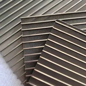 Stainless Steel Wedge Wire Panel Screen Filter Sheet For Industrial Water