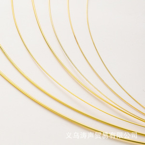 Fil de cuivre plaqué or de 0,4 mm à 1,2 mm, semi-dur, pour la fabrication de bijoux, colliers, bracelets, composants d'artisanat, fournisseur de Yiwu - Product Image 4