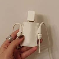 Voyage PU cuir rouge à lèvres pochette brillant à lèvres baume à lèvres bâtons titulaire parfum pochette cosmétique maquillage sac pendentif
