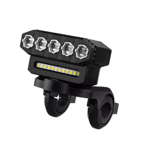 HSD J1018 Nouveau phare de vélo VTT à LED rechargeable par USB, lampe de <span class=keywords><strong>cyclisme</strong></span> étanche avec <span class=keywords><strong>klaxon</strong></span> intégré - Product Image 1