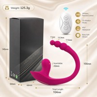 Plug anal perlé vibrant en forme de C, 100 % étanche, pour couples, livraison discrète, directement de l'usine