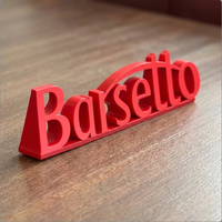 Lettres de signalisation personnalisées imprimées en 3D, logo géométrique 3D personnalisé pour boutique de luxe, enseigne publicitaire créative pour bureau