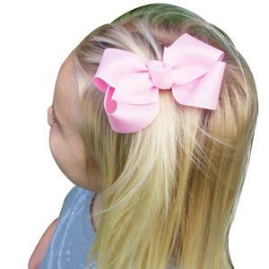Lote de 4 Lazos para el Cabello de Niña con Cinta de Grosgrain y Pinza Metálica, Set de Lazos para el Cabello Infantil, Horquillas, Adornos para el Cabello - Product Image 5