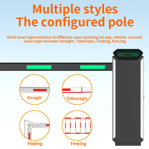 Dc 24V động cơ không chổi than 0.9S tốc độ nhanh mã thép nhà cổng rào cản với thẳng bùng nổ - Product Image 3