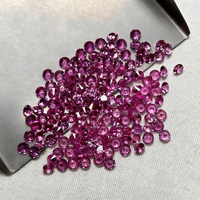Vente en gros usine – Pierres précieuses rondes de 1 mm à 3 mm, rubis Padparadscha et saphirs de laboratoire cultivés en vrac