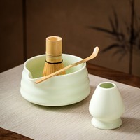 Ensemble de thé matcha en gros avec emballage, fouet, support et bol à bec verseur