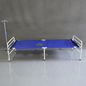 Прямая Продажа с завода, двойная Водонепроницаемая Складная медицинская кровать из ткани Оксфорд для лечения взрослых, больничная койка для больных холерой - Product Image 5