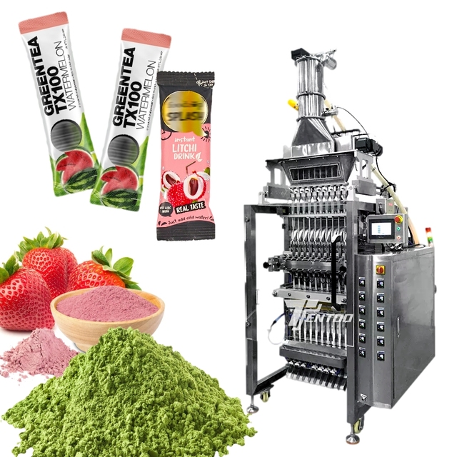 Automatic Multi lane Sachet Ginger Tea Granule Packaging Herbal Solid Drink Instant Drink Granule Packing Machine
