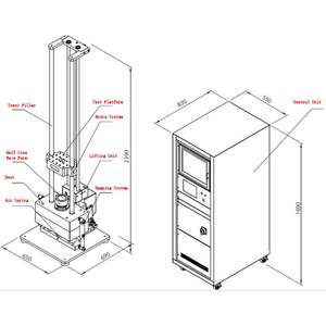 Automatische pneumatische Batterie-Schockprüfmaschine mit max. 10 kg Last für Batteriepack-Tests (UN 38.3.4.4) - Product Image 4