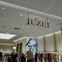 Enseigne publicitaire lumineuse extérieure personnalisée en lettres 3D en acier inoxydable rétroéclairées par LED, étanche, pour devanture de magasin