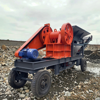 Broyeur de mâchoire mobile de l'équipement PE300x500 de broyeur de granit le nouveau broyeur de mâchoire portatif pour écraser le granit.