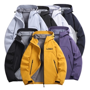High Quality Men's Hiking Windbreaker <strong>Travel</strong> Lightweight Waterproof Hooded Rain <strong>Jacket</strong> Outdoor Raincoat Shell <strong>Jacket</strong> - Product Image 2