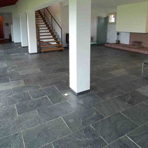 Dalles de sol en pierre culturelle moderne Qingstone pour extérieur, pavés de jardin et de cour, finition de surface fendue, noir anti-acide - Product Image 2